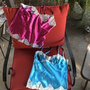 Silk+crepe Express cami 3 pack!! Pink, blue, leo